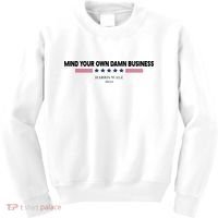 Harris Walz Mind Your Own Damn Business Election Kids Sweatshirt thumb 0