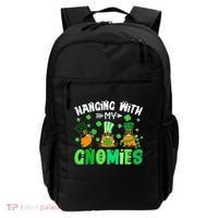 Hanging With My Gnomies Shamrock St Patrick's Day Irish Backpack thumb 0