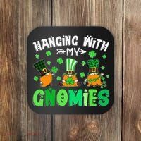 Hanging With My Gnomies Shamrock St Patrick's Day Irish Coaster thumb 0