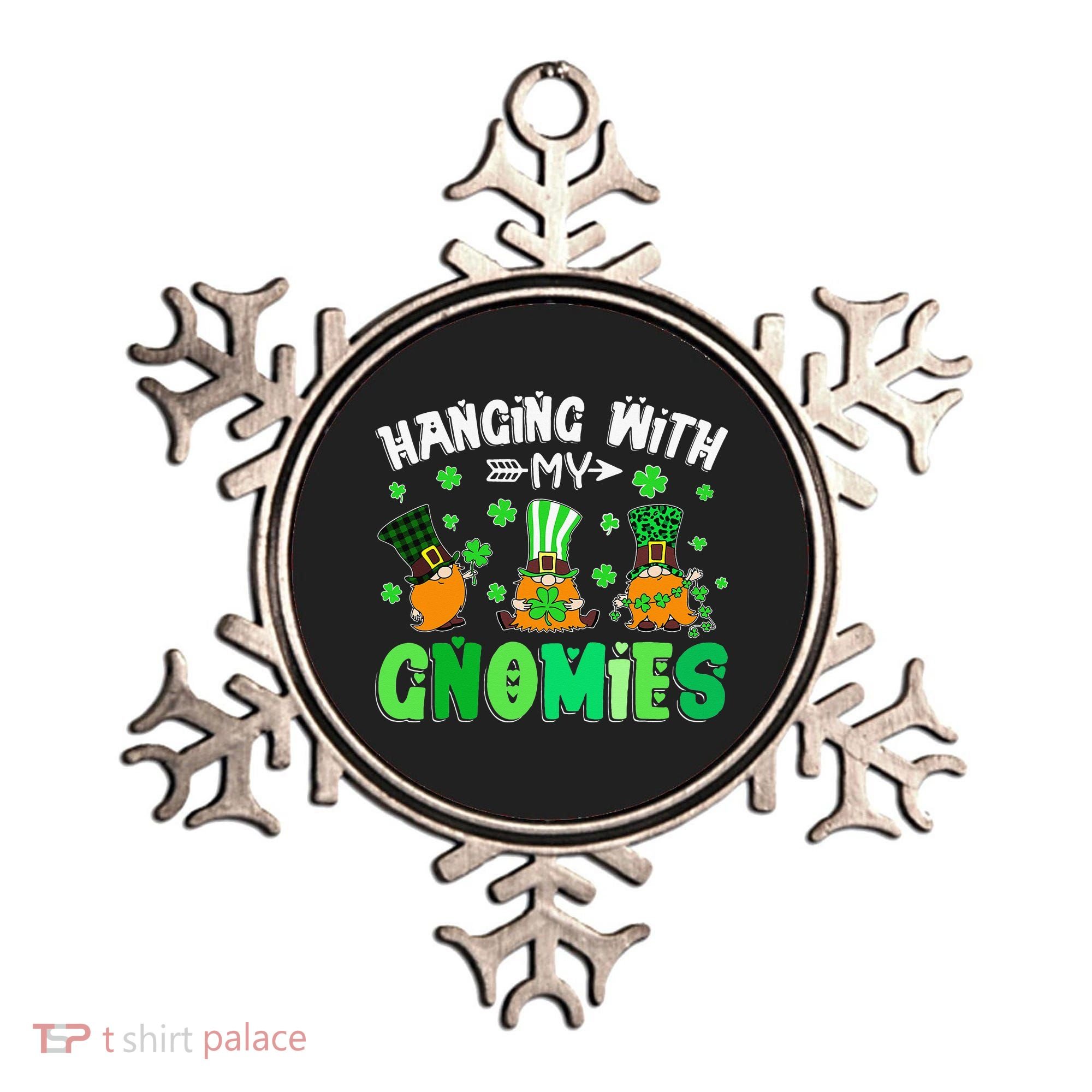 Hanging With My Gnomies Shamrock St Patrick's Day Irish Ornament
