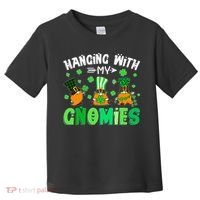 Hanging With My Gnomies Shamrock St Patrick's Day Irish Toddler T-Shirt thumb 0