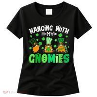 Hanging With My Gnomies Shamrock St Patrick's Day Irish Women's T-Shirt thumb 0
