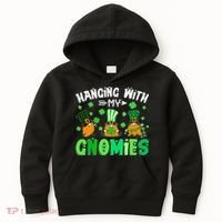 Hanging With My Gnomies Shamrock St Patrick's Day Irish Kids Hoodie thumb 0