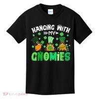 Hanging With My Gnomies Shamrock St Patrick's Day Irish Kids T-Shirt thumb 0
