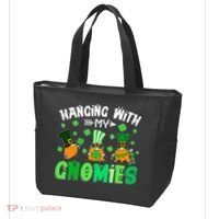 Hanging With My Gnomies Shamrock St Patrick's Day Irish Tote Bag thumb 3