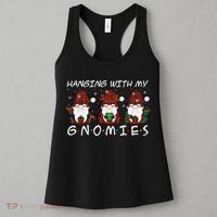 Hanging With My Gnomies Friends Christmas Holiday Women's Tank Top thumb 3
