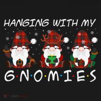 Hanging With My Gnomies Friends Christmas Holiday Women's Tank Top thumb 5