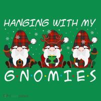 Hanging With My Gnomies Friends Christmas Holiday Sweatshirt thumb 3