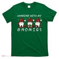 Hanging With My Gnomies Friends Christmas Holiday T-Shirt thumb 0