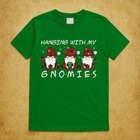 Hanging With My Gnomies Friends Christmas Holiday T-Shirt thumb 5