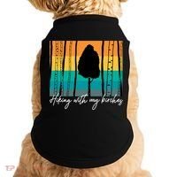 Hiking With My Birches Hilarious Campfire Hiking Funny Gift Doggie Tank thumb 0