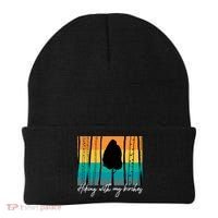 Hiking With My Birches Hilarious Campfire Hiking Funny Gift Beanie thumb 0