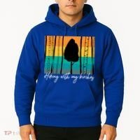 Hiking With My Birches Hilarious Campfire Hiking Funny Gift Hoodie thumb 2