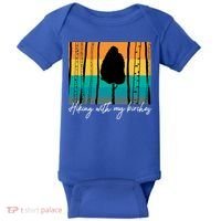 Hiking With My Birches Hilarious Campfire Hiking Funny Gift Baby Bodysuit thumb 0