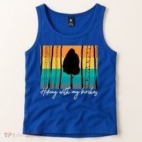 Hiking With My Birches Hilarious Campfire Hiking Funny Gift Tank Top thumb 2