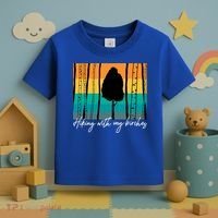 Hiking With My Birches Hilarious Campfire Hiking Funny Gift Toddler T-Shirt thumb 3