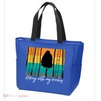 Hiking With My Birches Hilarious Campfire Hiking Funny Gift Tote Bag thumb 3