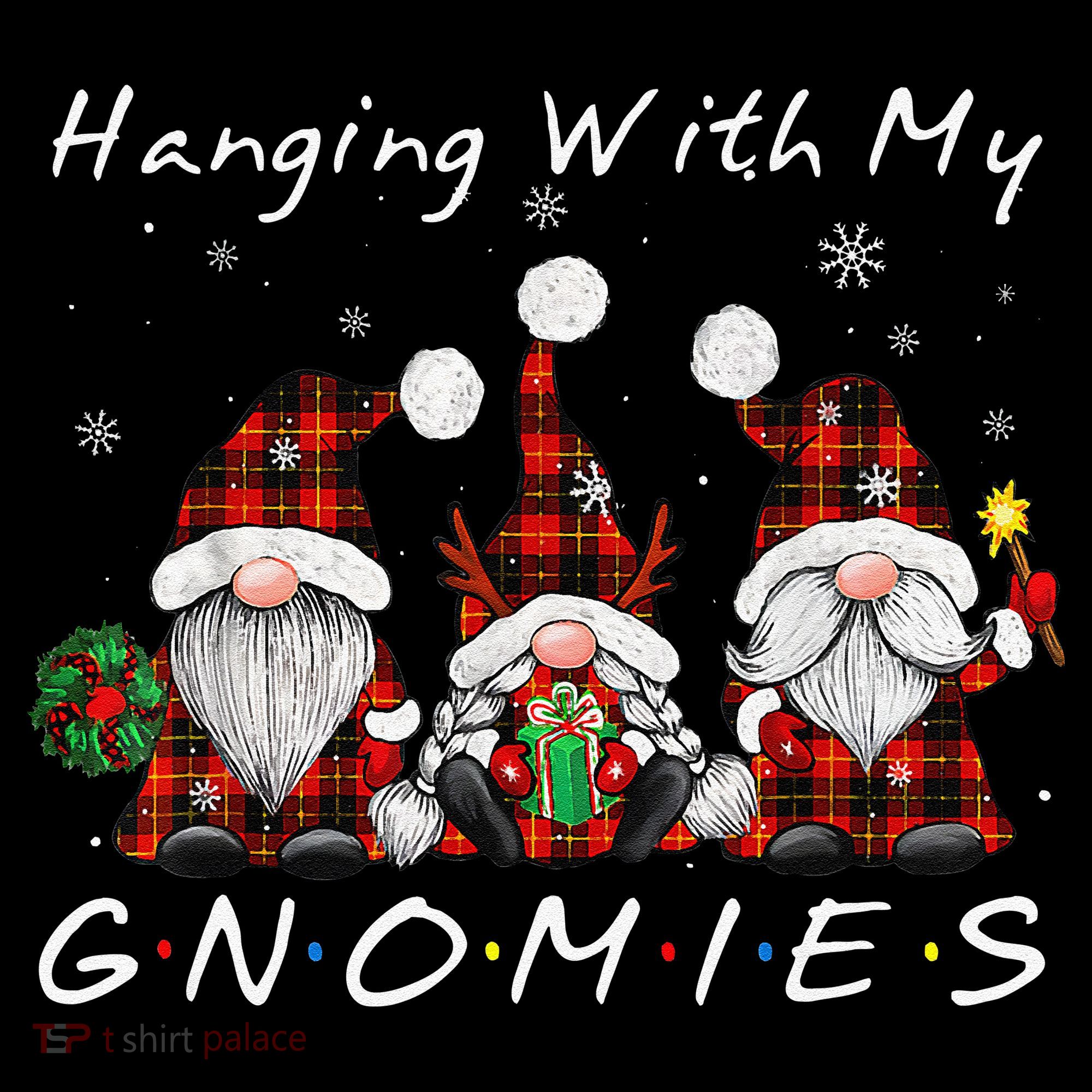 Hanging With My Gnomies Buffalo Red Plaid Christmas Gnome Coffee Mug