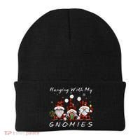 Hanging With My Gnomies Buffalo Red Plaid Christmas Gnome Beanie thumb 0