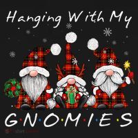 Hanging With My Gnomies Buffalo Red Plaid Christmas Gnome Ornament thumb 1