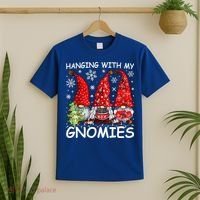 Hanging With My Gnomies Funny Christmas Pajamas Family T-Shirt thumb 2