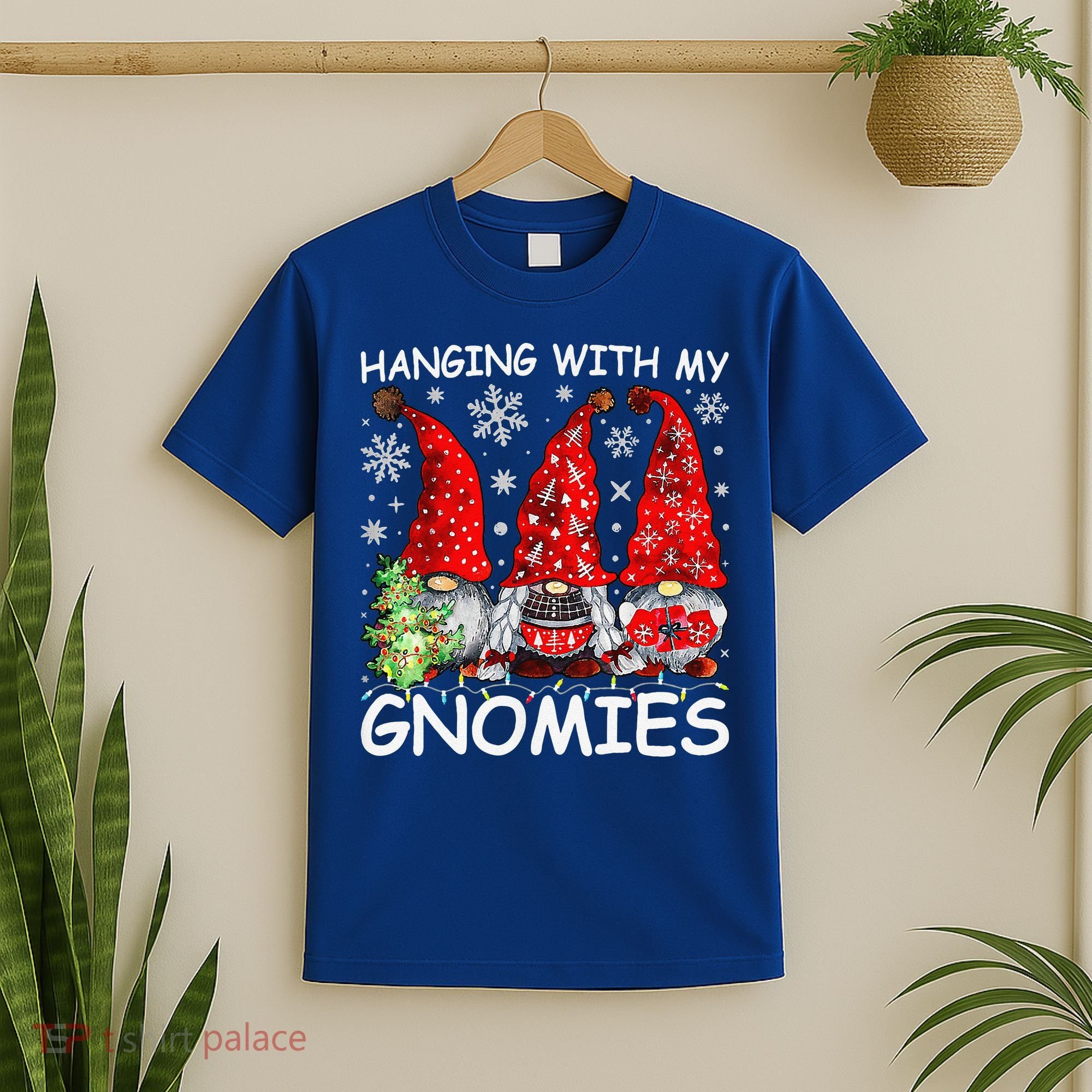 Hanging With My Gnomies Funny Christmas Pajamas Family T-Shirt