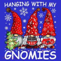 Hanging With My Gnomies Funny Christmas Pajamas Family Women's Tank Top thumb 5