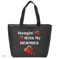 Hangin With My Hermies Funny Hermit Crab Lover Tote Bag thumb 0