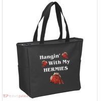 Hangin With My Hermies Funny Hermit Crab Lover Tote Bag thumb 2