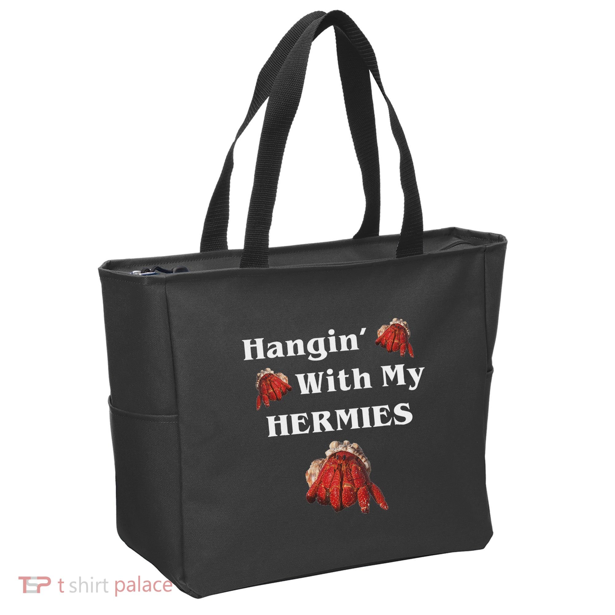 Hangin With My Hermies Funny Hermit Crab Lover Tote Bag