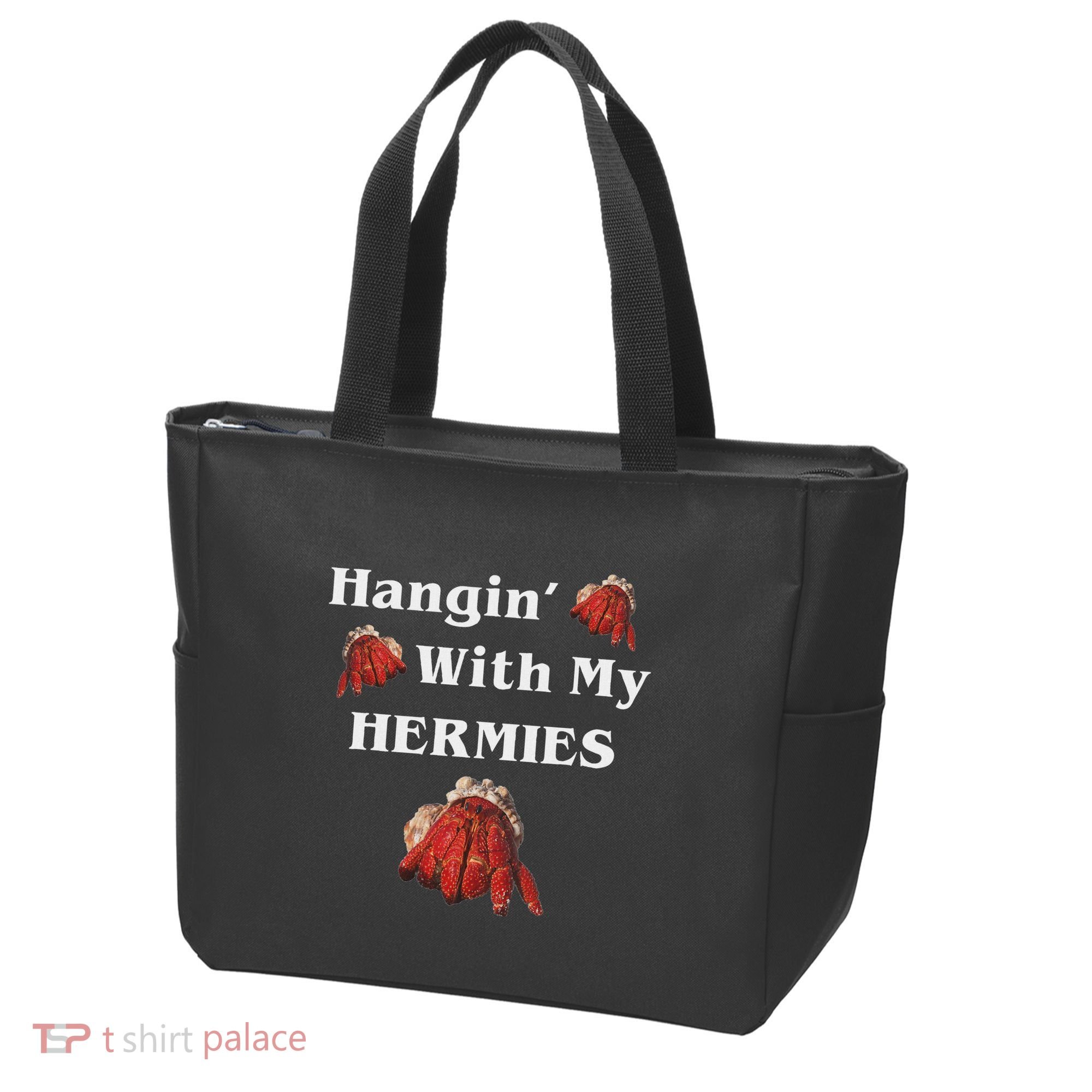 Hangin With My Hermies Funny Hermit Crab Lover Tote Bag