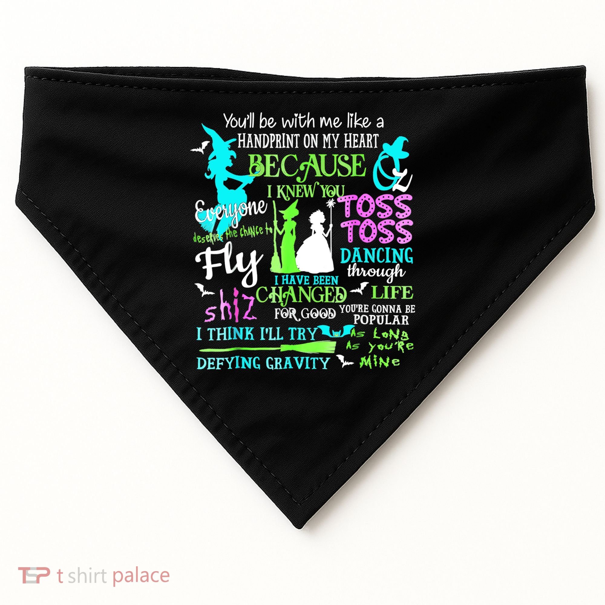 Halloween Wicked Musical USA-Made Doggie Bandana
