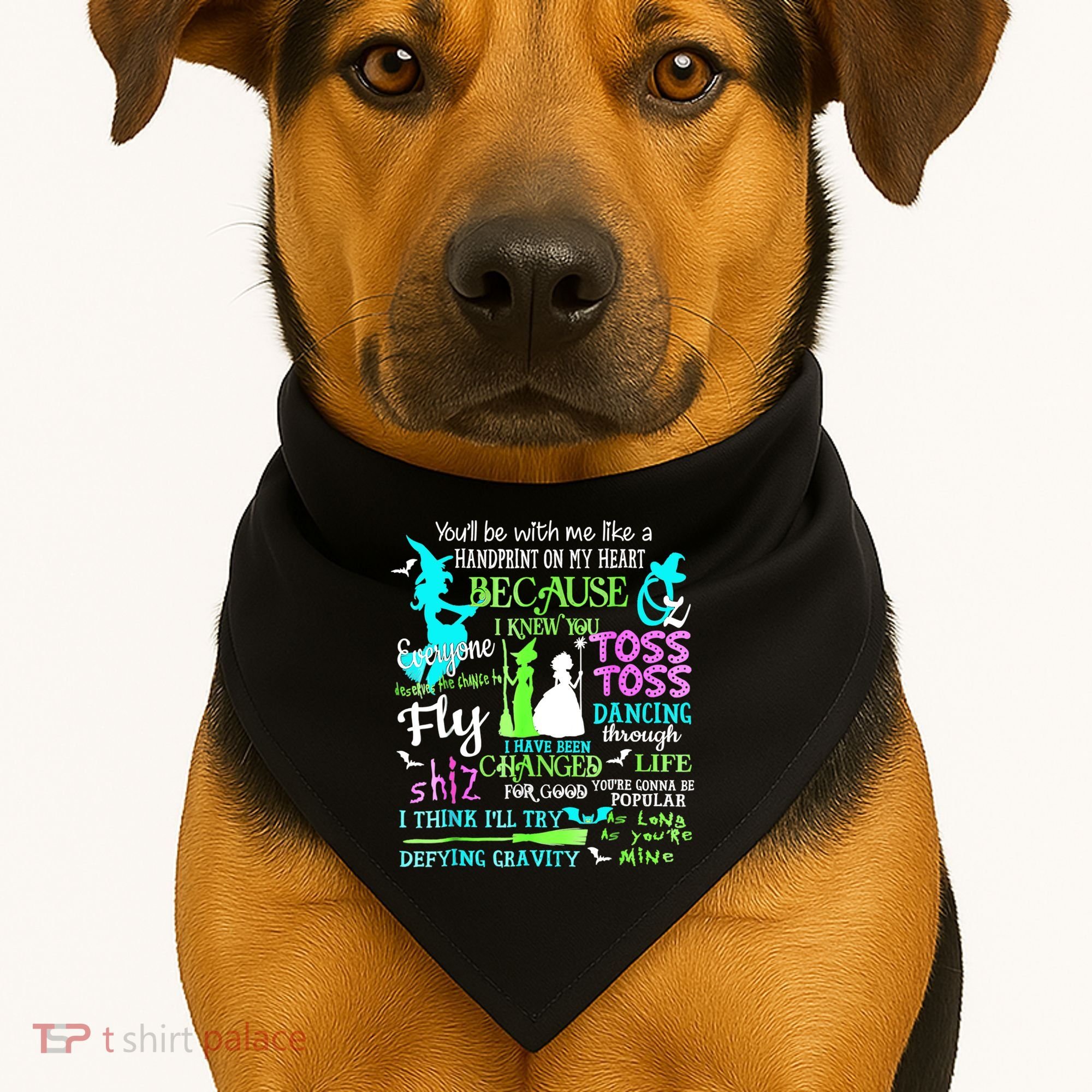 Halloween Wicked Musical USA-Made Doggie Bandana