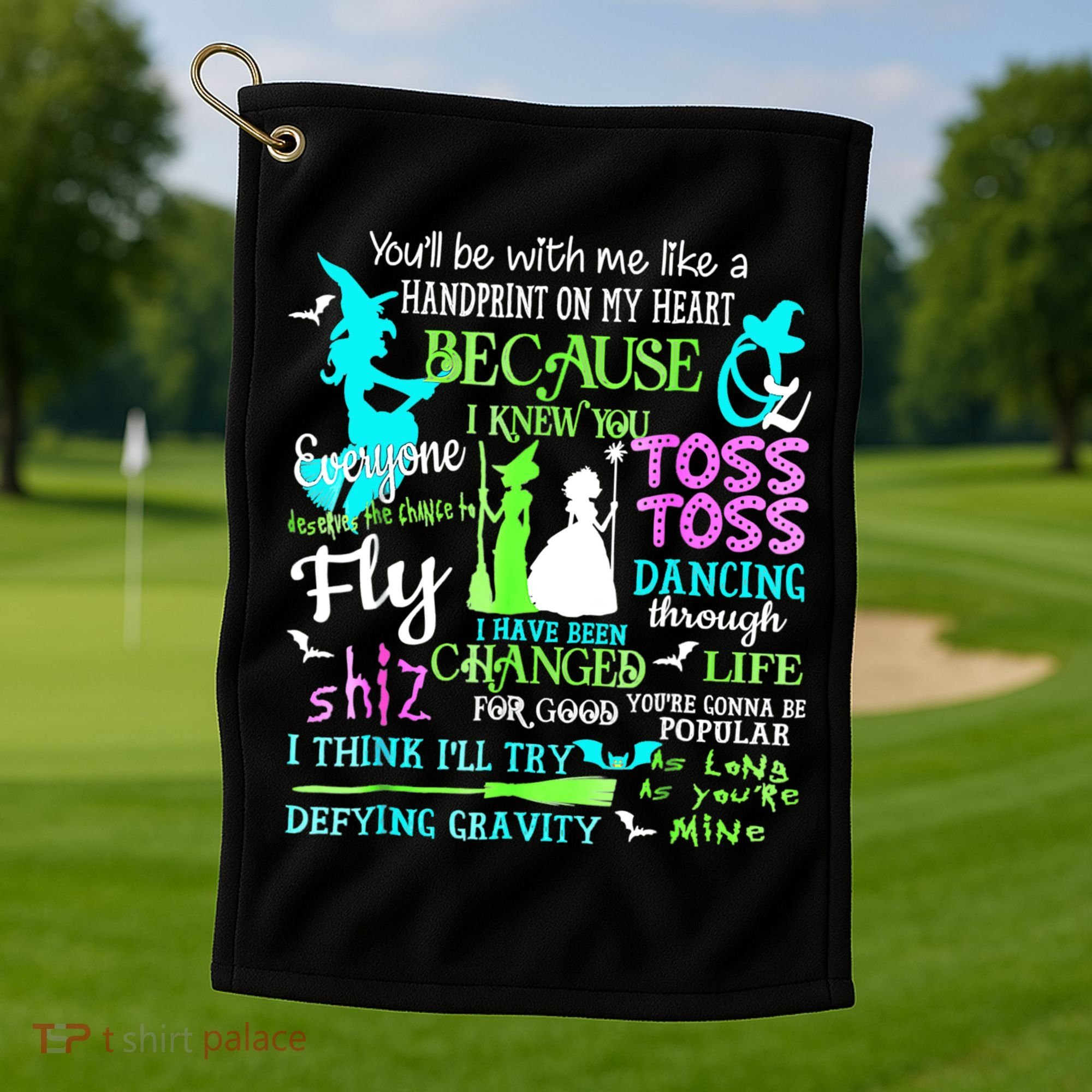 Halloween Wicked Musical Golf Towel