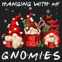 Hanging With My Gnomies Hot Cocoa Gnomes Chocolate Christmas Women's Sweatshirt thumb 2