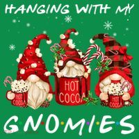Hanging With My Gnomies Hot Cocoa Gnomes Chocolate Christmas Women's T-Shirt thumb 6