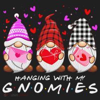 Hanging With My Gnomies Happy Valentines Day Cute Gnomes Love Cute Hat thumb 2