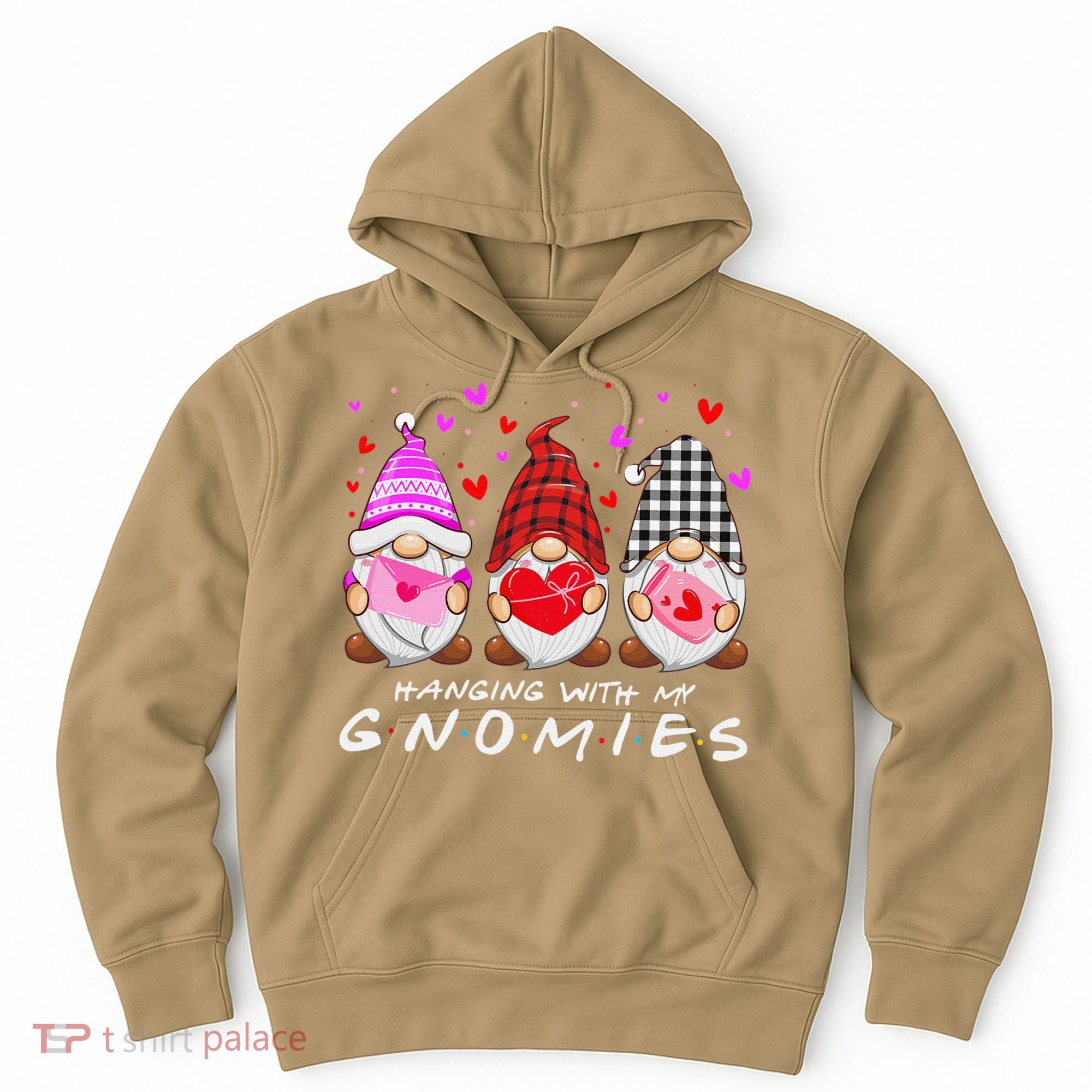 Hanging With My Gnomies Happy Valentines Day Cute Gnomes Love Cute Hoodie