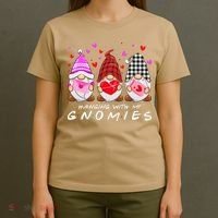 Hanging With My Gnomies Happy Valentines Day Cute Gnomes Love Cute T-Shirt thumb 4