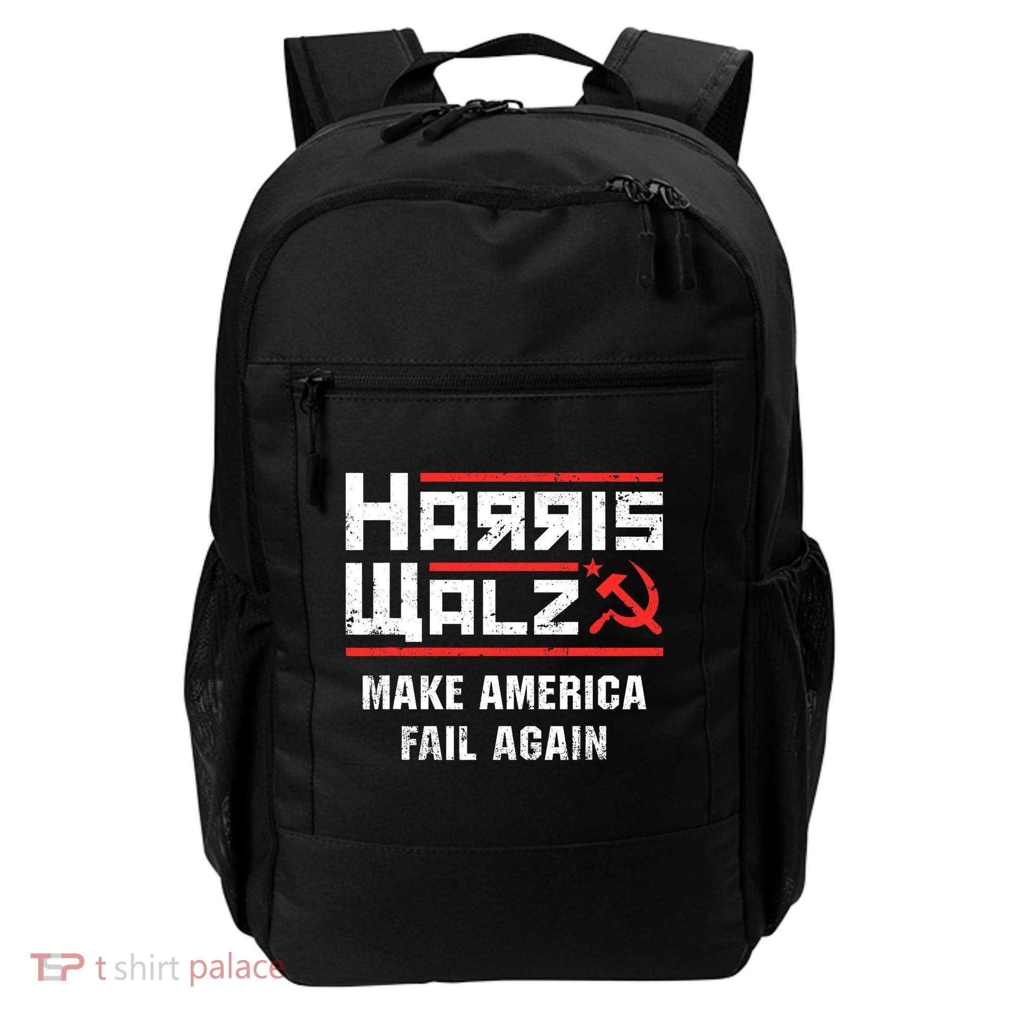 Harris Walz Make America Fail Again Anti Kamala Socialist Backpack