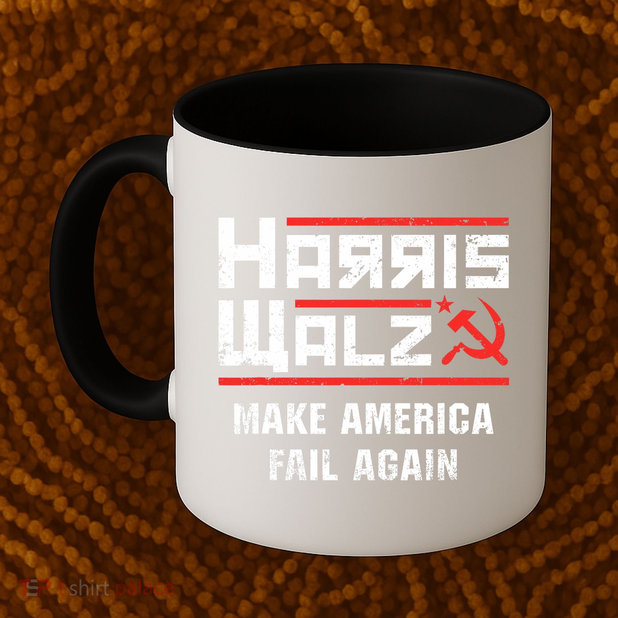Harris Walz Make America Fail Again Anti Kamala Socialist Coffee Mug