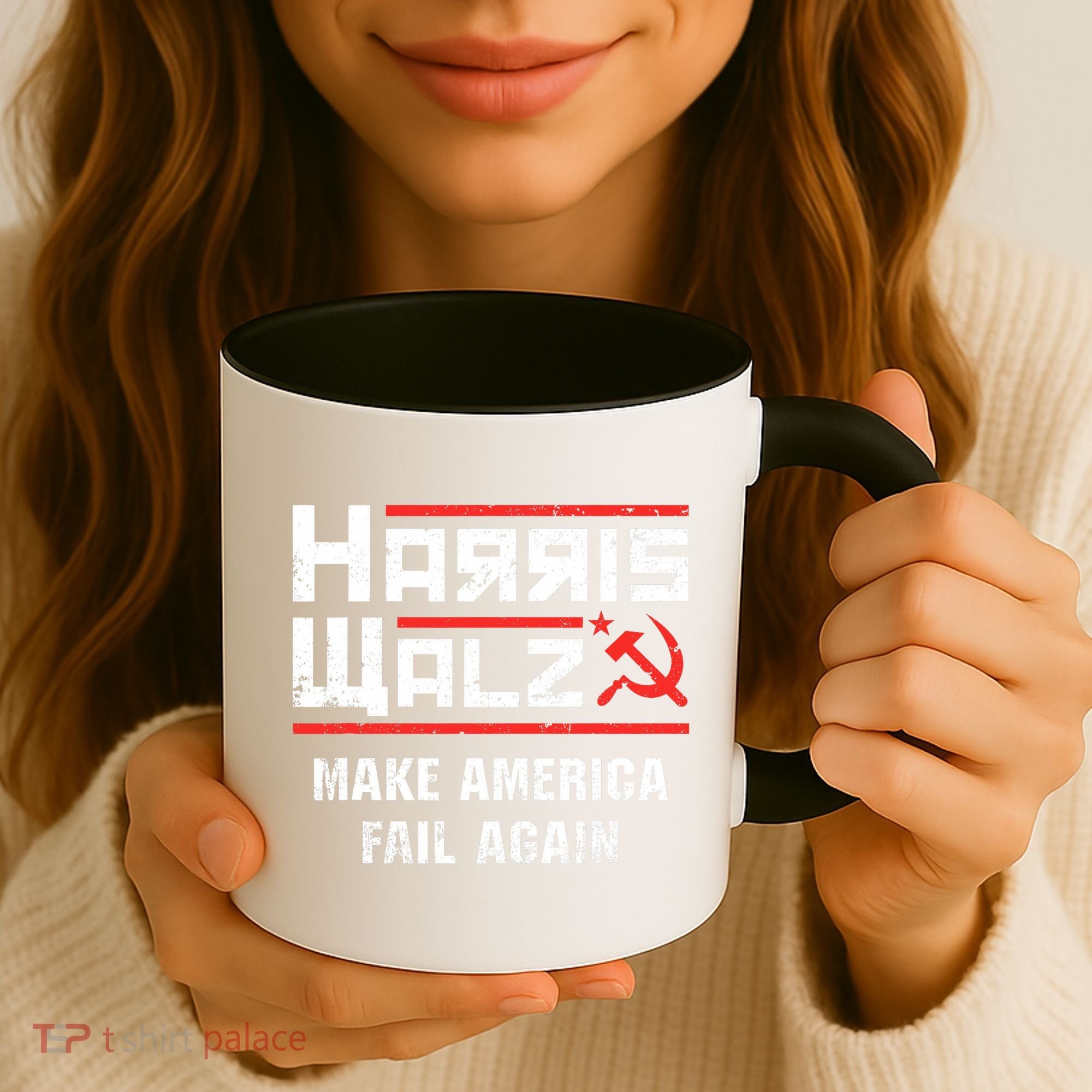 Harris Walz Make America Fail Again Anti Kamala Socialist Coffee Mug