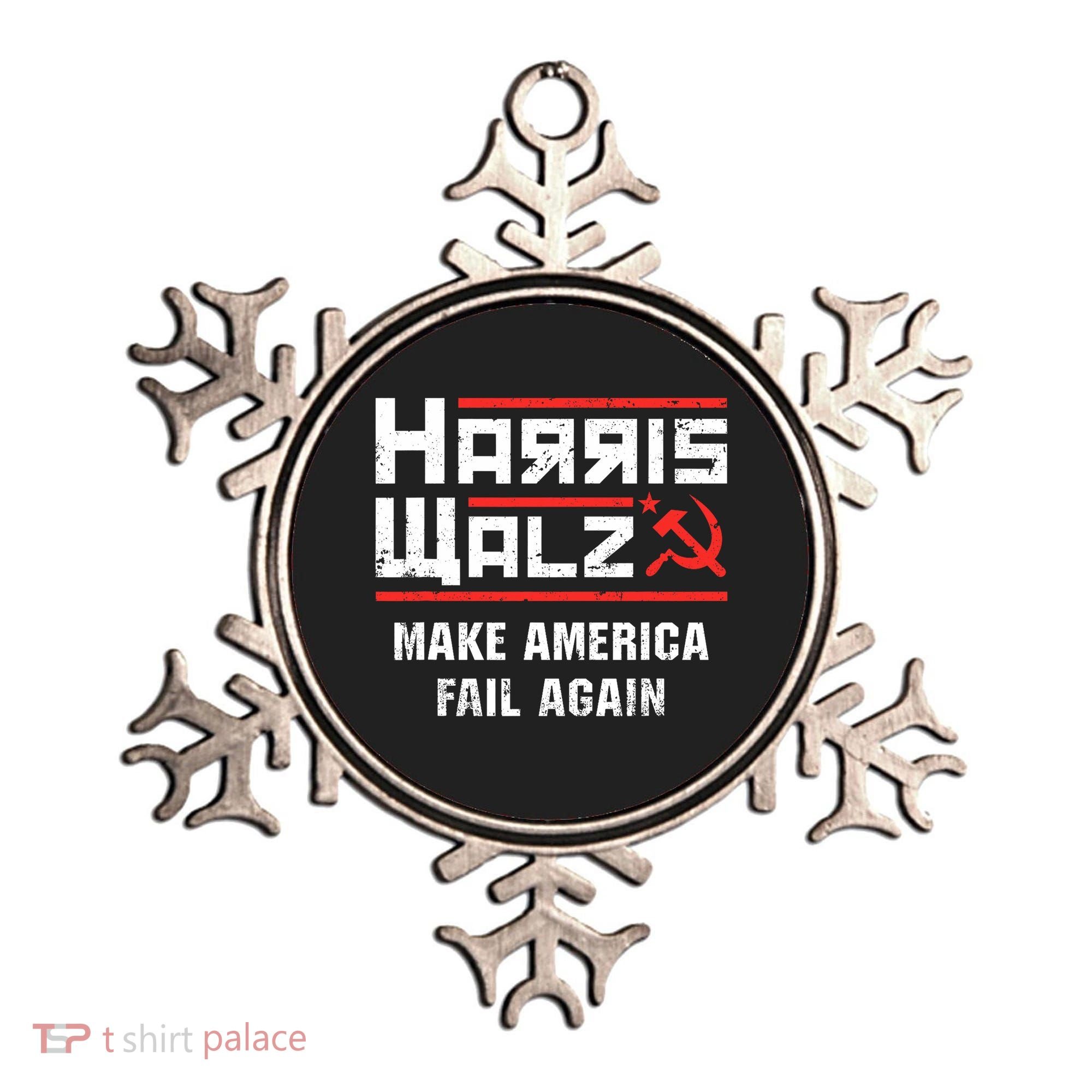 Harris Walz Make America Fail Again Anti Kamala Socialist Ornament