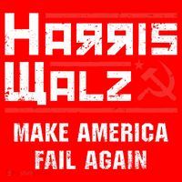 Harris Walz Make America Fail Again Anti Kamala Socialist Santa Hat thumb 1