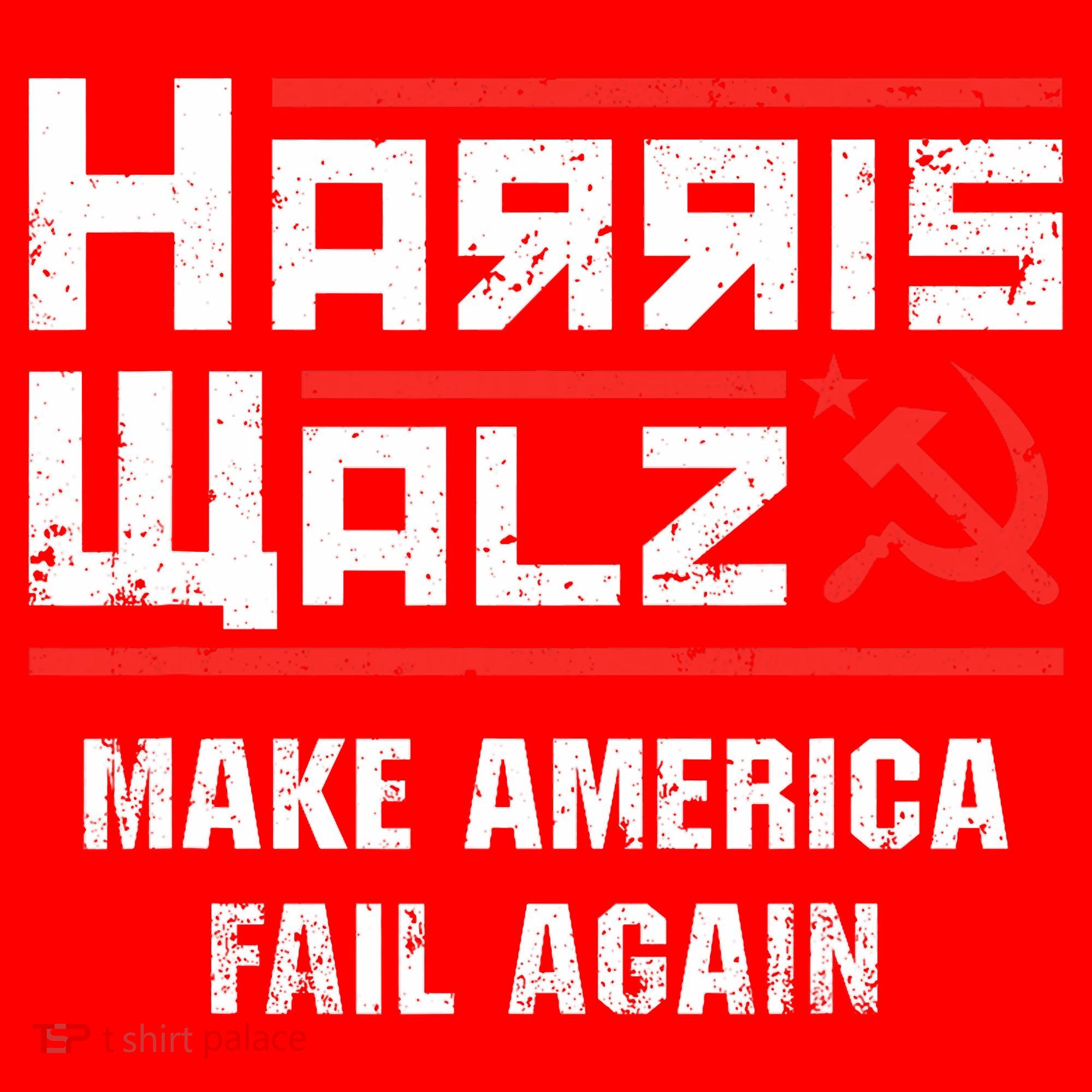 Harris Walz Make America Fail Again Anti Kamala Socialist Santa Hat
