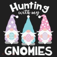 Hunting With My Gnomies Funny Easter Women's Sweatshirt thumb 2
