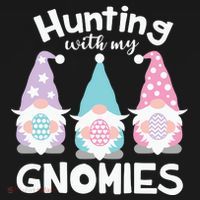 Hunting With My Gnomies Funny Easter Backpack thumb 2