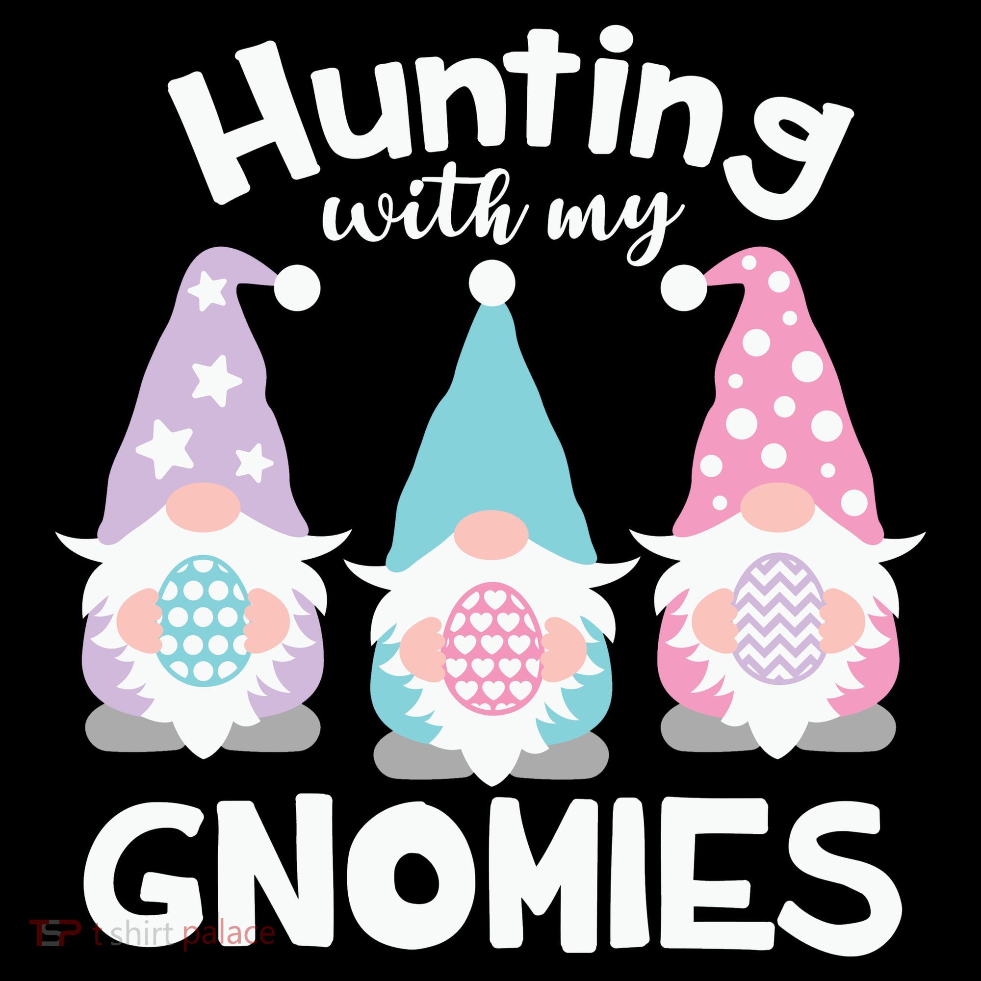 Hunting With My Gnomies Funny Easter Coaster