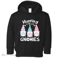 Hunting With My Gnomies Funny Easter Toddler Hoodie thumb 0