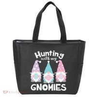 Hunting With My Gnomies Funny Easter Tote Bag thumb 0